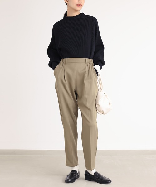 n'OrLABEL(ノアールレーベル)の「『パフスリーブデザインリブニット』(ニット/セーター・レディース・チャコールグレー/ブラック/レッド/アイボリー/ダークグリーン/ピンクベージュ/ブルー・FREE)」の19枚目の写真