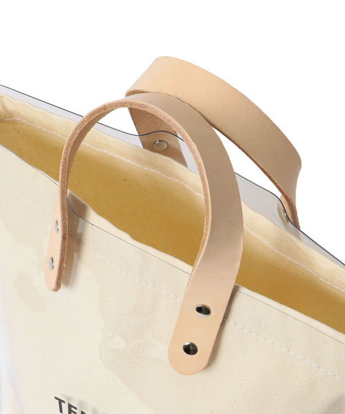 TEMBEA（テンベア）の「TEMBEA:PVC DELIVERY TOTE M◇（トートバッグ・レディース・パープル/オフホワイト・ONE SIZE）」の8枚目の写真