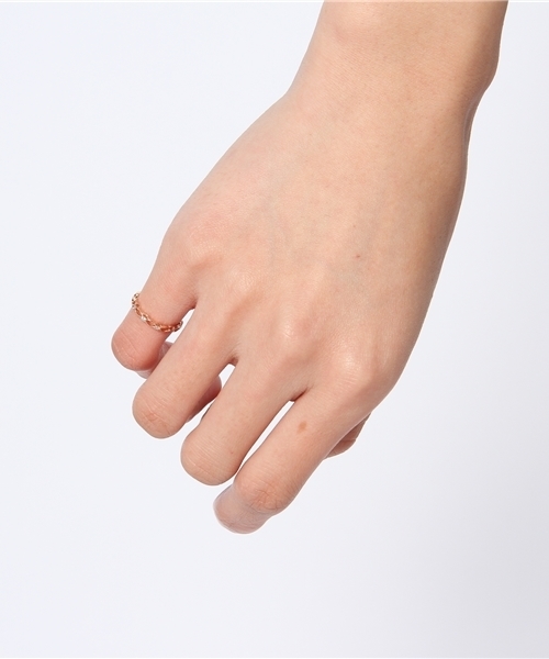 agete（アガット）の「K10ピンキーリング（10134111058）（リング・レディース・ピンクゴールド・#5/#3/#1）」の2枚目の写真