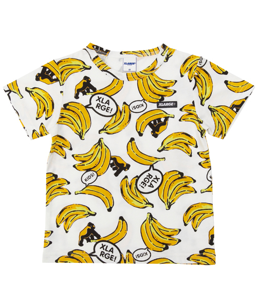 XLARGE KIDS（エクストララージキッズ）の「S/S  TEE  “BANANA”（Tシャツ/カットソー・キッズ・ホワイト/オレンジ・2T/4T/6T/5T/7T）」の2枚目の写真