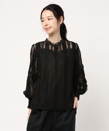 KOBE LETTUCE | 袖コンシャスハイネックレースブラウス(シャツ/ブラウス)