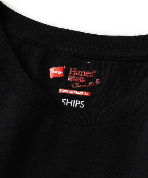HANES(ヘインズ)の「Hanes×SHIPS: 別注 NEW Japan Fit COMFORT WEIGHT 5.3/2P COMBI TEE (2枚組)(Tシャツ/カットソー・メンズ・ブラック/ネイビー・SMALL/MEDIUM/LARGE/X-LARGE)」の11枚目の写真