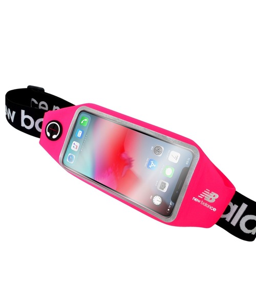 NEW BALANCE（ニューバランス）の「new balance [ランニングポーチ] スポーツ ランニング スマホポーチ ケース 小物入れ（スポーツグッズ・メンズ・ブラック/グレー/ピンク・MEDIUM/ONE SIZE）」の3枚目の写真