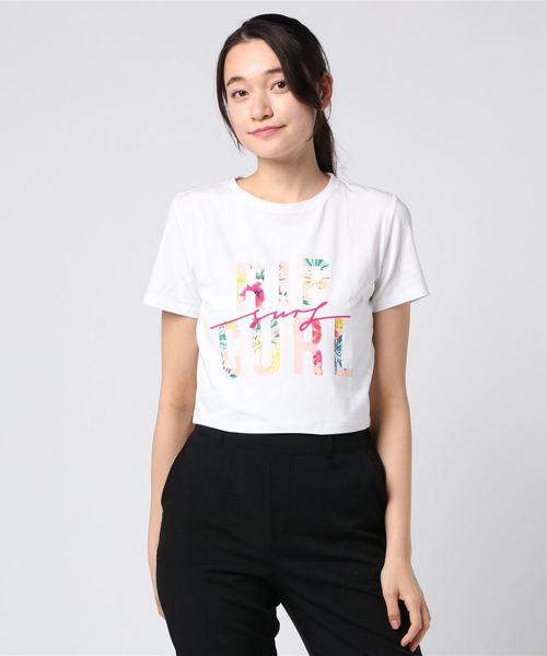 rip curl（リップカール）の「半袖Tシャツ RIPCURL T03-307（Tシャツ/カットソー・レディース・ブラック/ベビーピンク・M/L）」の2枚目の写真