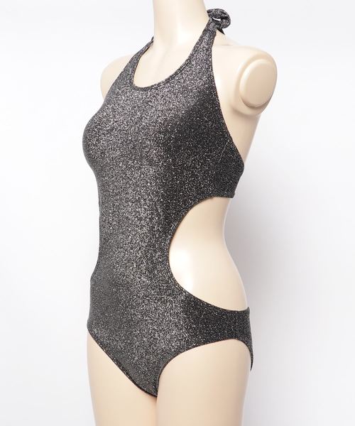 c.u.l（シーユーエル）の「【c.u.l】グリッター モノキニ  ワンピース オールインワン chw331（水着・レディース・ブラック/グレー・M/L）」の11枚目の写真