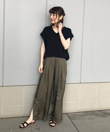 ニュアンスVネックカットソー