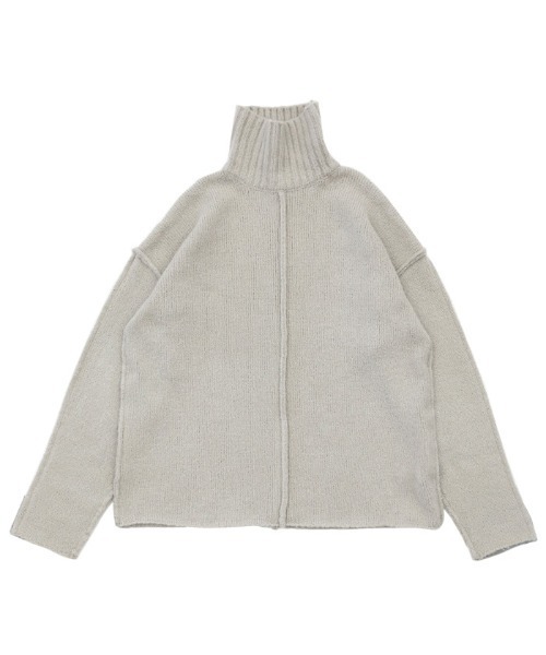 select MOCA(セレクトモカ)の「リンキングオーバーサイズタートルニット(ニット/セーター・レディース・アッシュグレー/ブラック/ブラウン/アイボリー/ダークブルー・FREE)」の20枚目の写真