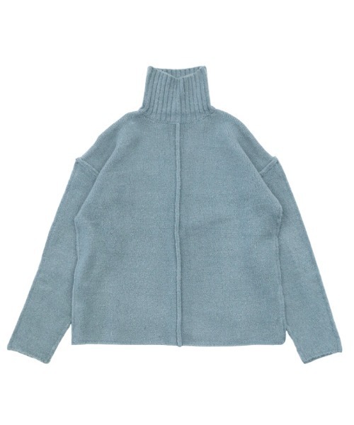 select MOCA(セレクトモカ)の「リンキングオーバーサイズタートルニット(ニット/セーター・レディース・アッシュグレー/ブラック/ブラウン/アイボリー/ダークブルー・FREE)」の18枚目の写真