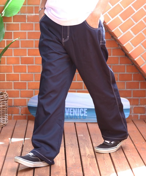 ８(eight)（エイト）の「デニムペインターパンツ（デニムパンツ・メンズ・ブラック/インディゴブルー/ブルー/オフホワイト/その他1/その他2/グリーン/ブラック系その他/オレンジ/パープル/レッド/ホワイト系その他/ブラック系その他2/ブラック系その他3/ライトインディゴブルー/ブラック系その他4/ライトグレー/ネイビー/ブルー系その他/チャコール/ベージュ/ブラック系その他5/サックスブルー/オリーブ・MEDIUM/LARGE/X-LARGE）」の14枚目の写真