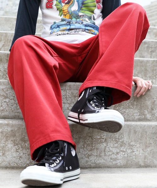 ８(eight)（エイト）の「デニムペインターパンツ（デニムパンツ・メンズ・ブラック/インディゴブルー/ブルー/オフホワイト/その他1/その他2/グリーン/ブラック系その他/オレンジ/パープル/レッド/ホワイト系その他/ブラック系その他2/ブラック系その他3/ライトインディゴブルー/ブラック系その他4/ライトグレー/ネイビー/ブルー系その他/チャコール/ベージュ/ブラック系その他5/サックスブルー/オリーブ・MEDIUM/LARGE/X-LARGE）」の21枚目の写真