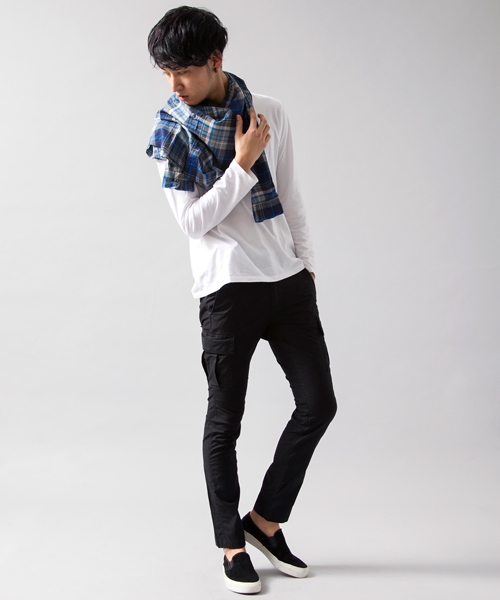 BEAUTY&YOUTH UNITED ARROWS（ビューティーアンドユースユナイテッドアローズ）の「by オーバーダイ サテン 6ポケット パンツ◆（カーゴパンツ・メンズ・ブラック/オリーブ・X-LARGE/SMALL/MEDIUM/LARGE）」の5枚目の写真