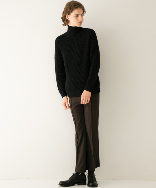 BATONER ブラック タートルネック セーター BN-19FM-022 BATONER（バトナー）の「【BATONER】シグネチャータートルネック