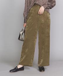 BEAUTY&YOUTH UNITED ARROWS | BY スウェードライクサテンワイドパンツо(その他パンツ)