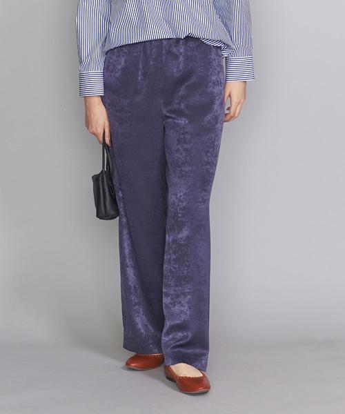 BEAUTY&YOUTH UNITED ARROWS（ビューティーアンドユースユナイテッドアローズ）の「BY スウェードライクサテンワイドパンツо（その他パンツ・レディース・ネイビー/その他1/オリーブ・SMALL/MEDIUM）」の15枚目の写真