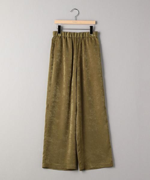 BEAUTY&YOUTH UNITED ARROWS（ビューティーアンドユースユナイテッドアローズ）の「BY スウェードライクサテンワイドパンツо（その他パンツ・レディース・ネイビー/その他1/オリーブ・SMALL/MEDIUM）」の5枚目の写真