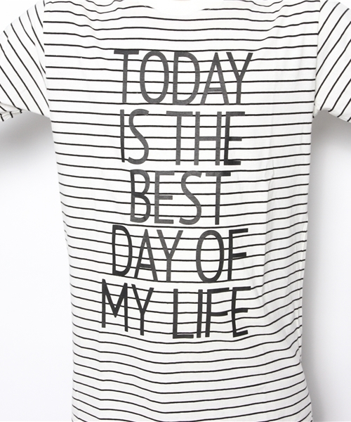 WEGO（ウィゴー）の「WEGO/メッセージロングカットソー（Tシャツ/カットソー・メンズ・ホワイト/ホワイト系その他・MEDIUM/LARGE）」の8枚目の写真