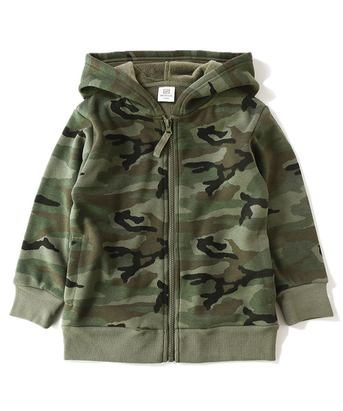 devirock(デビロック)の「プリント裏シャギージップパーカー(パーカー・キッズ・カモフラージュ/ブラック系その他/レオパード/ブラック系その他2・150cm/160cm/80cm/90cm/110cm/100cm/120cm/130cm/140cm)」の7枚目の写真