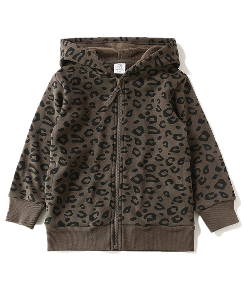 devirock(デビロック)の「プリント裏シャギージップパーカー(パーカー・キッズ・カモフラージュ/ブラック系その他/レオパード/ブラック系その他2・150cm/160cm/80cm/90cm/110cm/100cm/120cm/130cm/140cm)」の8枚目の写真