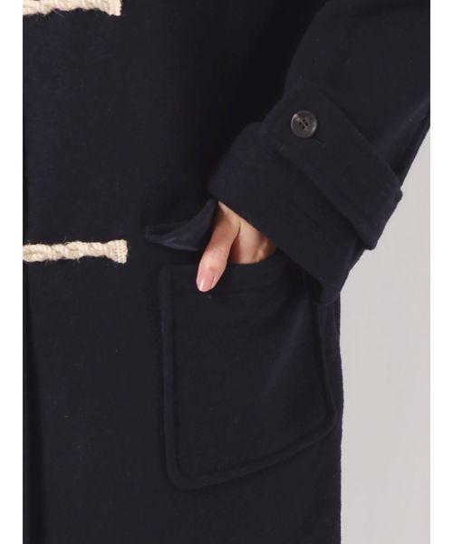 Ungrid(アングリッド)の「ロングダッフルコート(ダッフルコート・レディース・ネイビー/モカ・SMALL/MEDIUM)」の15枚目の写真