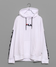 【FILA/フィラ】WEB限定 別注 ビックシルエット ロゴテープ スウェット プルパーカー