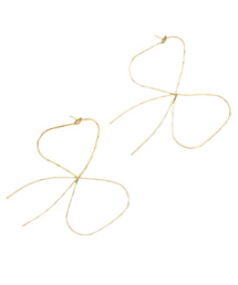 BEAMS BOY | BEAMS BOY / リボンフープピアス(ピアス（両耳用）)