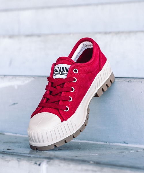 PALLADIUM（パラディウム）の「PALLADIUM/パラディウム PALLASHOCK OG/パラショック OG（スニーカー・メンズ・ホワイト/ブラック/カーキ/レッド/インディゴブルー・23cm/23.5cm/24cm/24.5cm/25cm/25.5cm/26cm/26.5cm/27cm/27.5cm/28cm/22.5cm）」の5枚目の写真