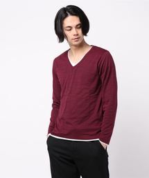 《Bl》アンサンブルVネック長袖Tシャツ