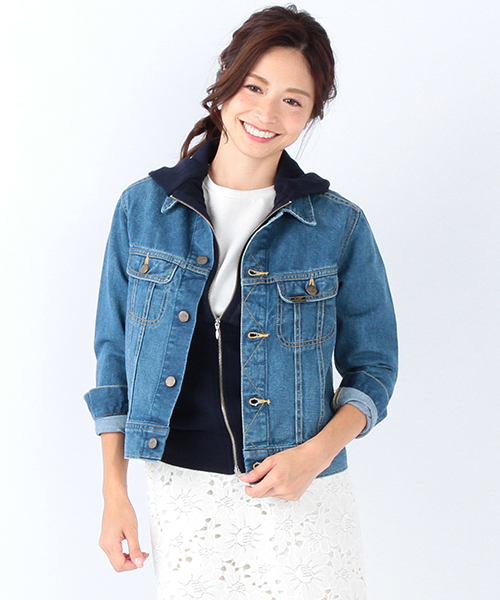 Lee（リー）の「Lee / デニム ライダースジャケット（デニムジャケット