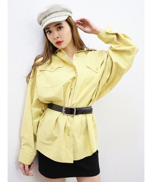 EMODA（エモダ）の「OVALバックルステッチベルト（ベルト・レディース・ブラック/クリア・FREE）」の10枚目の写真