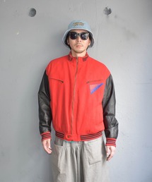 希少 初期 Reebok ヴィンテージ スウェードジャケット スタジャン 中古】(リーボック)ReebokメンズM【コットンジャケット】90年代