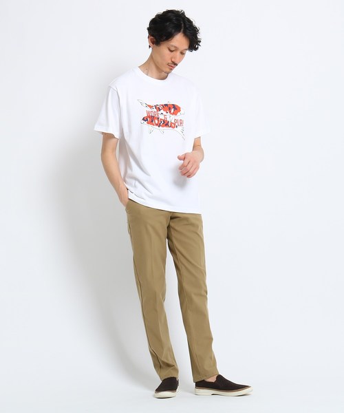 TAKEO KIKUCHI(タケオキクチ)の「2020錦鯉 Tシャツ(Tシャツ/カットソー・メンズ・レッド系1/ホワイト・03/01/02)」の5枚目の写真