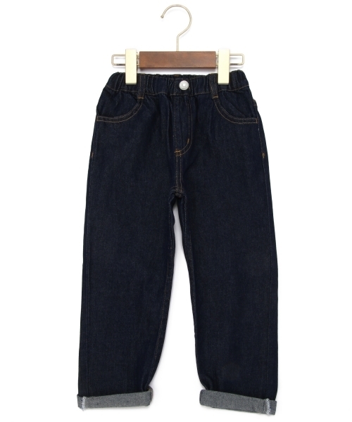 green label relaxing(グリーンレーベルリラクシング)の「デニム テーパードパンツ フルレングス(デニムパンツ・キッズ・ネイビー・95/S/105/M/115/L/125/135)」の1枚目の写真