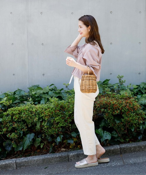 flower（フラワー）の「レディーレースブラウス（シャツ/ブラウス・レディース・アイボリー/ピンクベージュ・FREE）」の7枚目の写真