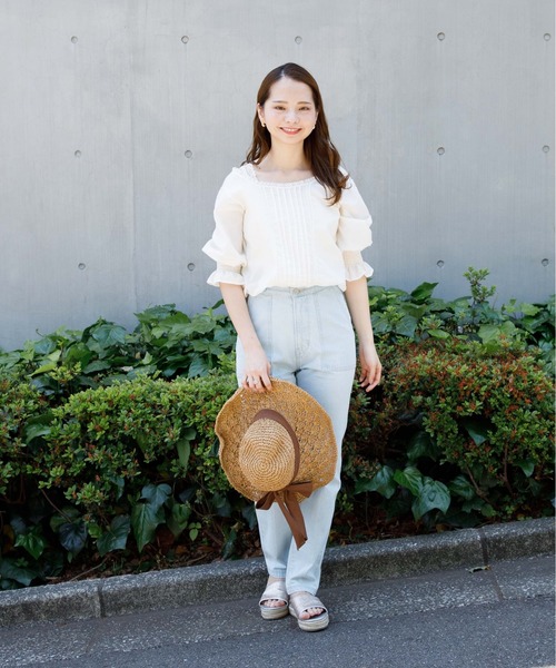 flower（フラワー）の「レディーレースブラウス（シャツ/ブラウス・レディース・アイボリー/ピンクベージュ・FREE）」の14枚目の写真