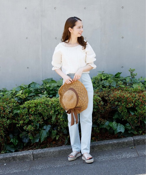 flower（フラワー）の「レディーレースブラウス（シャツ/ブラウス・レディース・アイボリー/ピンクベージュ・FREE）」の15枚目の写真