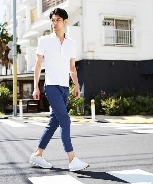 MICHEL KLEIN HOMME   （ミッシェルクランオム）の「クロップドパンツ（C-MAXオックス）（その他パンツ・メンズ・ベージュ/グレー/ブルー・MEDIUM/LARGE/X-LARGE）」の8枚目の写真