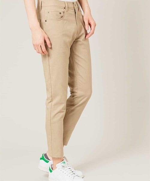 MICHEL KLEIN HOMME   （ミッシェルクランオム）の「クロップドパンツ（C-MAXオックス）（その他パンツ・メンズ・ベージュ/グレー/ブルー・MEDIUM/LARGE/X-LARGE）」の15枚目の写真