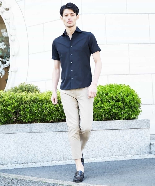 MICHEL KLEIN HOMME   （ミッシェルクランオム）の「クロップドパンツ（C-MAXオックス）（その他パンツ・メンズ・ベージュ/グレー/ブルー・MEDIUM/LARGE/X-LARGE）」の16枚目の写真