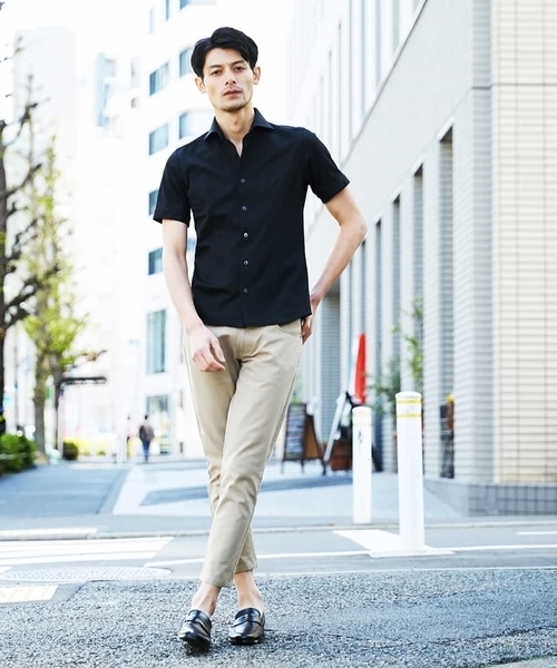 MICHEL KLEIN HOMME   （ミッシェルクランオム）の「クロップドパンツ（C-MAXオックス）（その他パンツ・メンズ・ベージュ/グレー/ブルー・MEDIUM/LARGE/X-LARGE）」の17枚目の写真