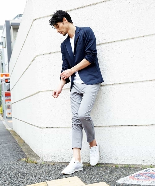 MICHEL KLEIN HOMME   （ミッシェルクランオム）の「クロップドパンツ（C-MAXオックス）（その他パンツ・メンズ・ベージュ/グレー/ブルー・MEDIUM/LARGE/X-LARGE）」の19枚目の写真