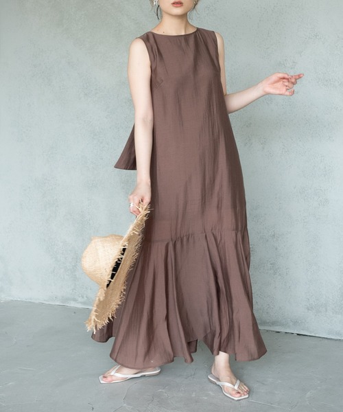 yukichi.（ユキチ）の「bella mermaid back design one-piece 【yukichi.】（ワンピース・レディース・ブラック/ブラウン/グリーン・FREE）」の3枚目の写真