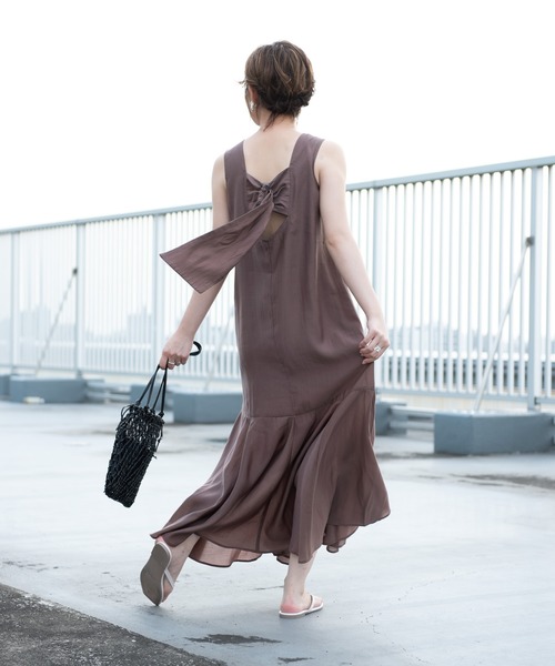 yukichi.（ユキチ）の「bella mermaid back design one-piece 【yukichi.】（ワンピース・レディース・ブラック/ブラウン/グリーン・FREE）」の21枚目の写真