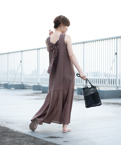 yukichi.（ユキチ）の「bella mermaid back design one-piece 【yukichi.】（ワンピース・レディース・ブラック/ブラウン/グリーン・FREE）」の22枚目の写真