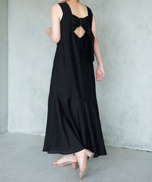 yukichi.（ユキチ）の「bella mermaid back design one-piece 【yukichi.】（ワンピース・レディース・ブラック/ブラウン/グリーン・FREE）」の4枚目の写真