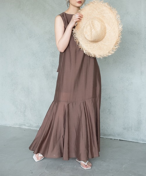 yukichi.（ユキチ）の「bella mermaid back design one-piece 【yukichi.】（ワンピース・レディース・ブラック/ブラウン/グリーン・FREE）」の12枚目の写真