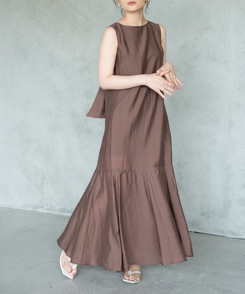 yukichi.（ユキチ）の「bella mermaid back design one-piece 【yukichi.】（ワンピース・レディース・ブラック/ブラウン/グリーン・FREE）」の17枚目の写真