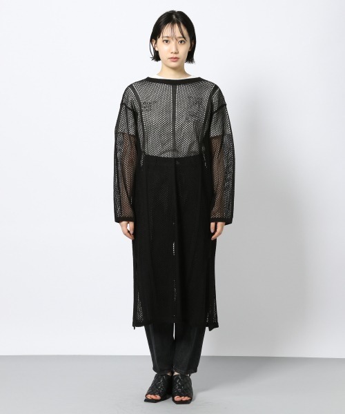 PAGEBOY（ページボーイ）の「２WAYメッシュアミワンピース（ワンピース・レディース・ホワイト/ブラック/ボルドー・FREE）」の9枚目の写真