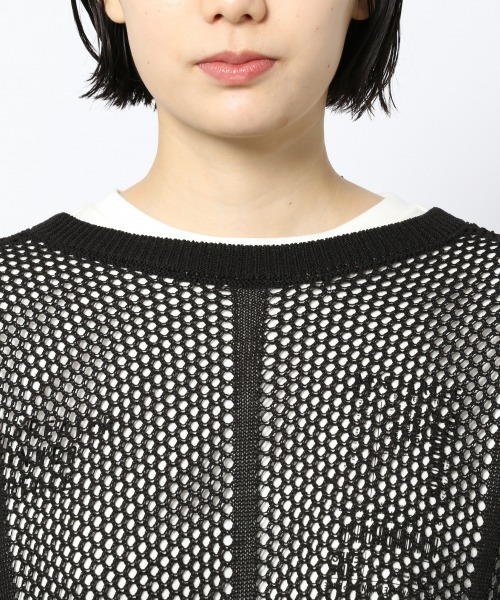 PAGEBOY（ページボーイ）の「２WAYメッシュアミワンピース（ワンピース・レディース・ホワイト/ブラック/ボルドー・FREE）」の12枚目の写真