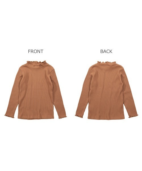 devirock（デビロック）の「リブ長袖Tシャツ（Tシャツ/カットソー・キッズ・ライトブラウン/ブラック/パープル系その他/テラコッタ/オフホワイト/モカ・110cm/160cm/120cm/100cm/150cm/130cm/140cm）」の12枚目の写真