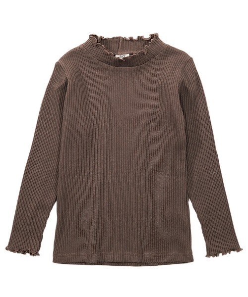 devirock（デビロック）の「リブ長袖Tシャツ（Tシャツ/カットソー・キッズ・ライトブラウン/ブラック/パープル系その他/テラコッタ/オフホワイト/モカ・110cm/160cm/120cm/100cm/150cm/130cm/140cm）」の16枚目の写真